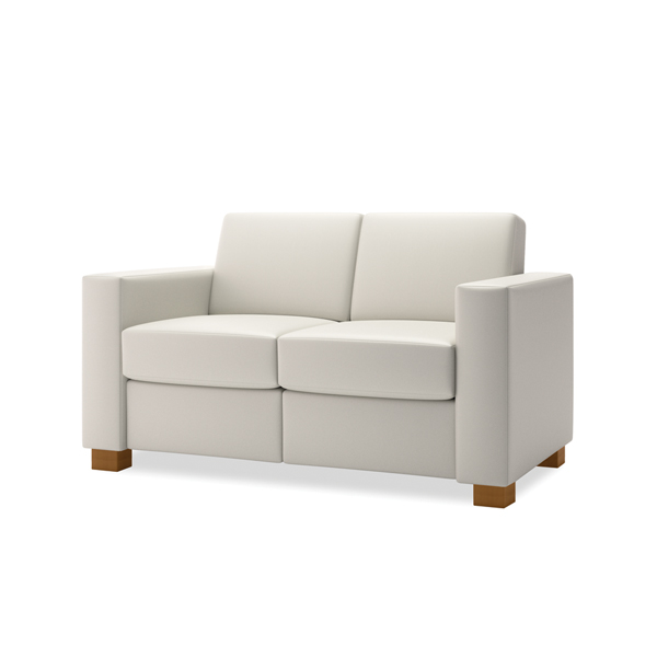 Integra Seating, Rendezvous Squared Settee. Can be specified with a higher back (18
