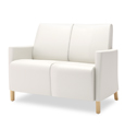 Marina Uph. Arm Settee Wood Legs – 44″sw