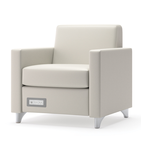 Elite Chair with Nave Legs, Power Port
