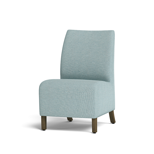 Integra Seating, Bay Wood Straight Chair. Features a cove wipe-out for cleanability. Available in multiple seat widths: 22,