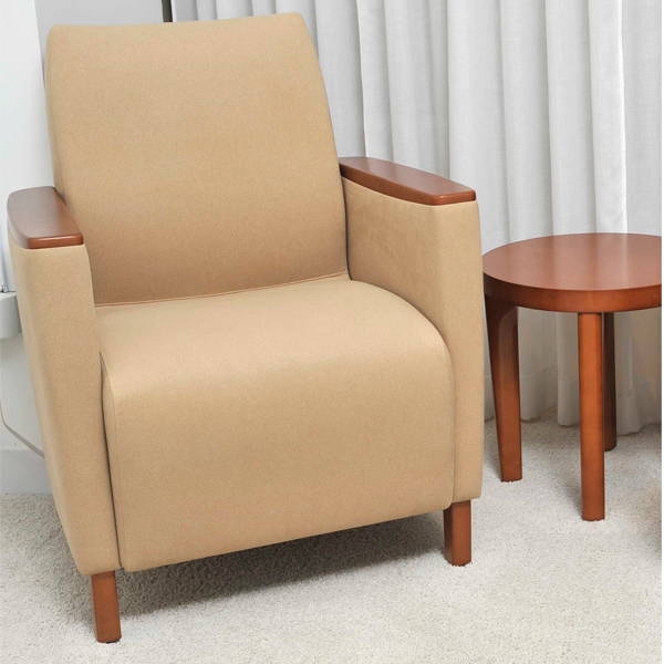 Marina Wood Upholstered Arms 22