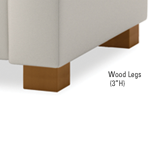 3"H Wood Leg