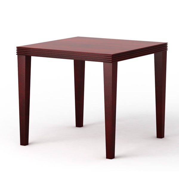A-Table 24 x 24 x 21 Beaded Edge, Tapered Legs