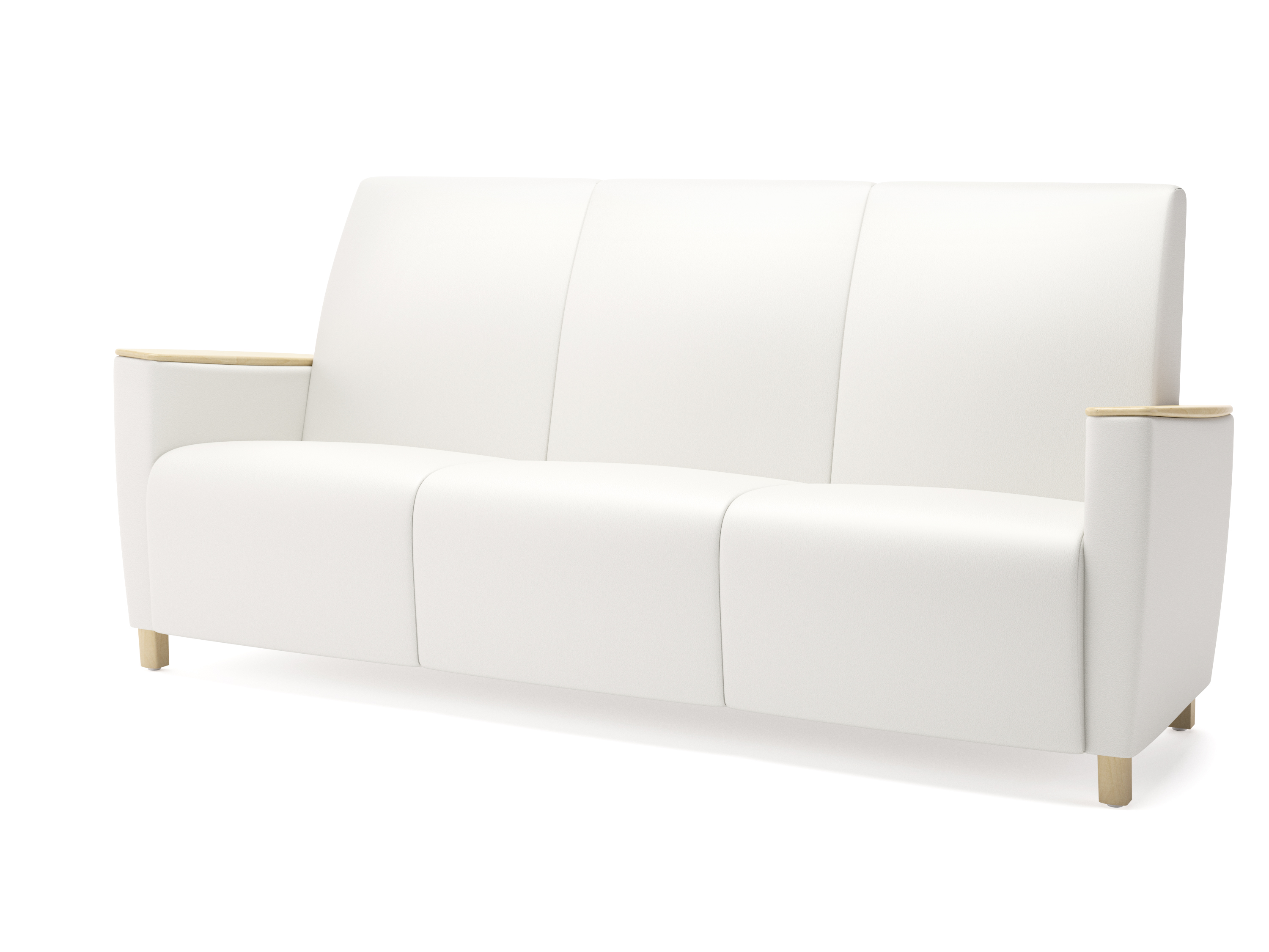 Reef Uph. Arm Sofa with Wood Caps