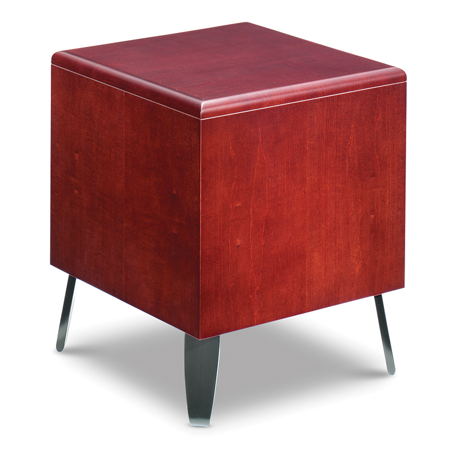 Integra Seating, Cube Tables. Edge options include Solid Wood or Self Edge. Available in 18, 24, 30 or 36