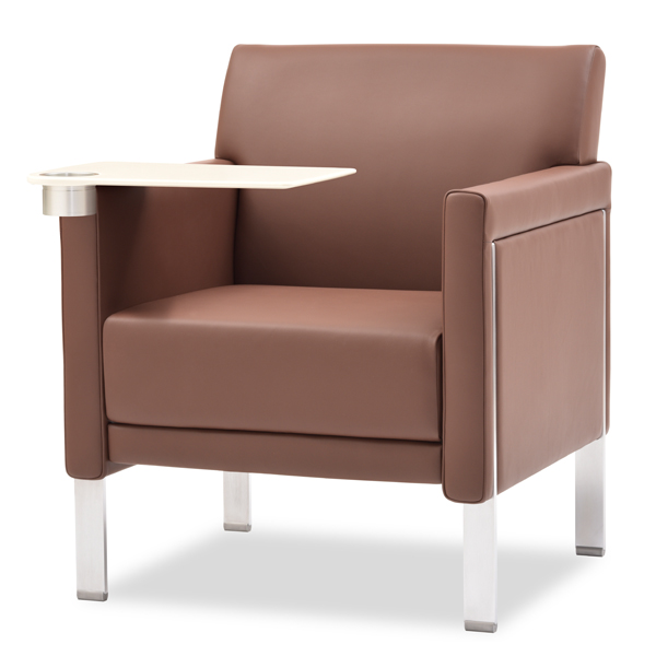 Brighton Chair with Solid Surface Tablet, Cup Holder Option
