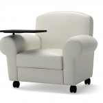 Soiree Chair with Casters & Tablet