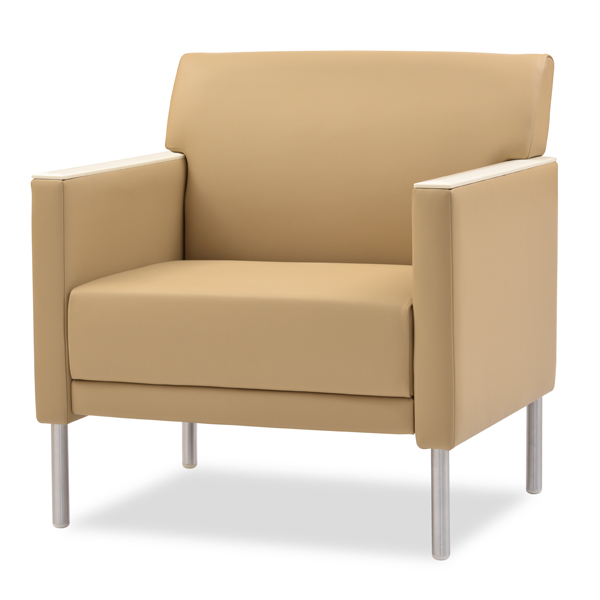 Solitude Wide Chair with SS Arm Caps