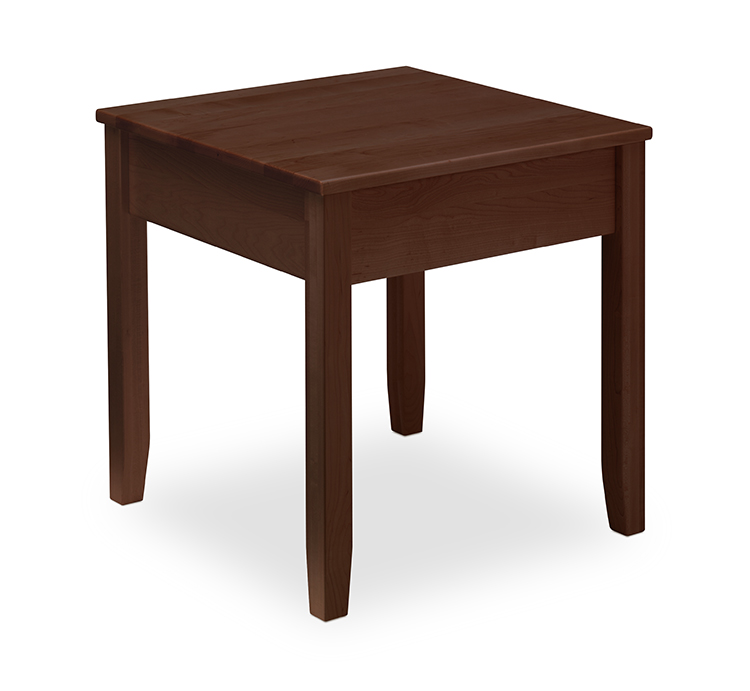 Rendezvous End Table with Straight Apron