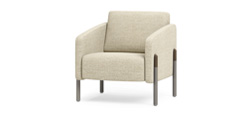 Pax Chair w/Wood Legs and Metal Sleeves