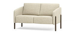Pax Settee w/Wood Legs