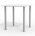 Coastal Metal Tables – 22″ Square w/4 Cylinder Legs