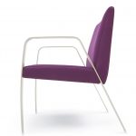 Valayo Upholstered Arm Chair with Steel Frame