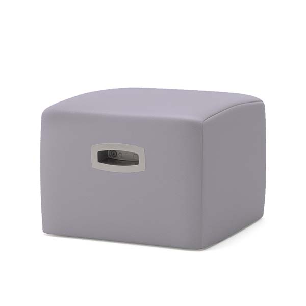 Footstool with Recessed Pull Option - stores under seat