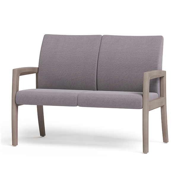 Integra Seating, High Tide - Wood Settee. Arm options include solid surface or urethane arm caps, as well as armless.