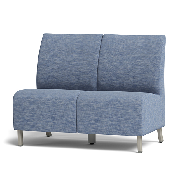 Integra Seating, Bay Metal Straight Settee. Features a cove wipe-out for cleanability. Can be specified with ultra-strong