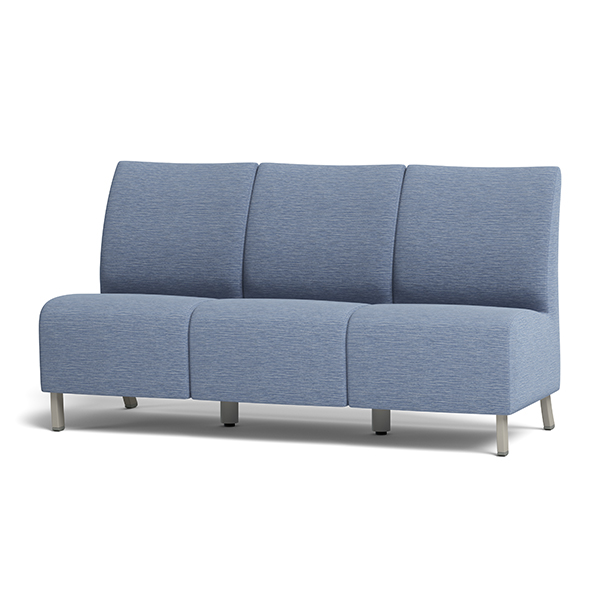 Integra Seating, Bay Metal Straight Sofa. Features a cove wipe-out for cleanability. Can be specified with ultra-strong