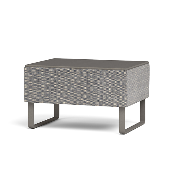 Kallise Ottoman KOT2 with Sled Base & Solid Surface Top