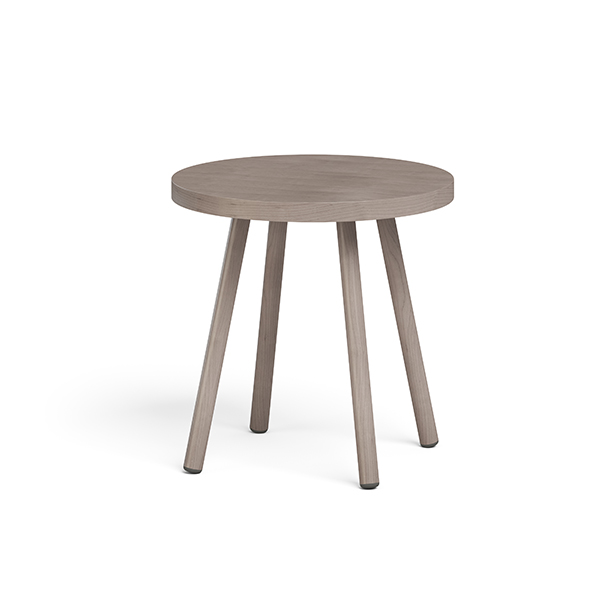Kallise 22Dx22 Veneer Top with Wood Legs Table
