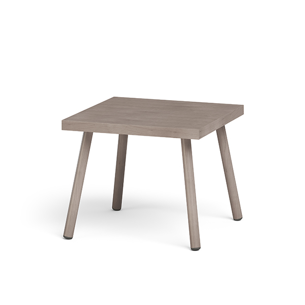 Kallise 22x22x18 Veneer Top with Wood Legs Table
