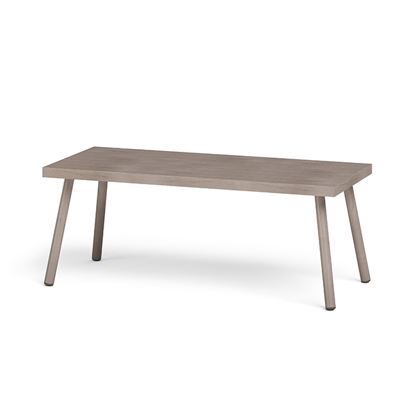 Kallise 46x20x18 Veneer Top with Wood Legs Table