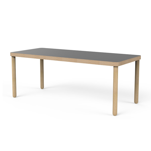 Pax Rectangle Table w/Solid Wood Legs