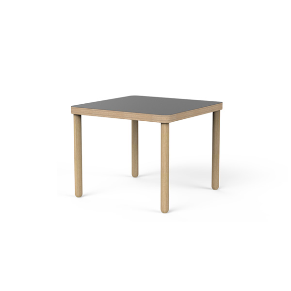 Pax Square Table w/Solid Wood Legs