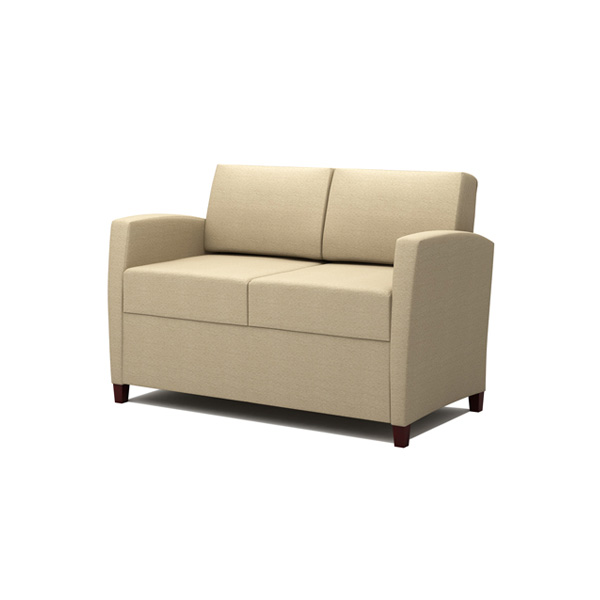 Tria Upholstered Arm Settee