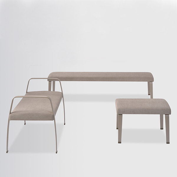 Valayo Upholstered Top Benches Armed and Armless