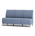 Bay Sofa with Metal Legs – 66″sw