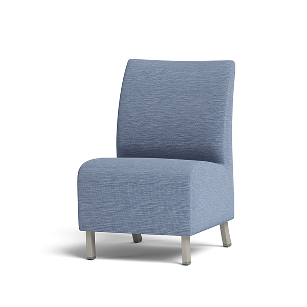 Integra Seating, Bay Metal Straight Chair. Features a cove wipe-out for cleanability. Available in multiple seat widths: 22,