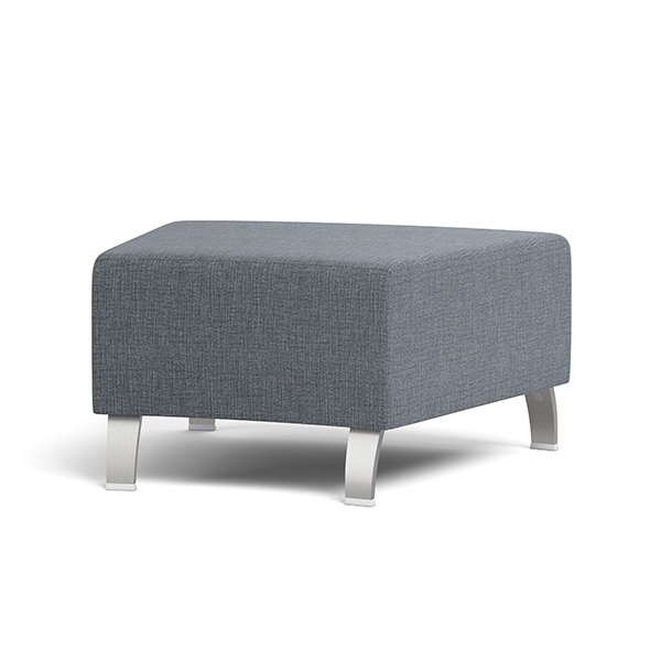 Integra Seating, Coffee House Wedge Ottoman. Available in 22.5° and 45°. Can be specified with a variety of leg/base and