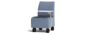 Bay Chair with Casters & Tablet