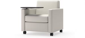 Elite Lounge Chair with Casters & Tablet