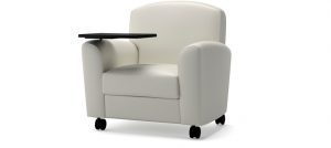 Flair Lounge Chair with Casters & Tablet