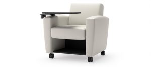 Rendezvous Chair with Caster, Tablet & Shelf