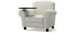 Soiree Chair with Casters & Tablet