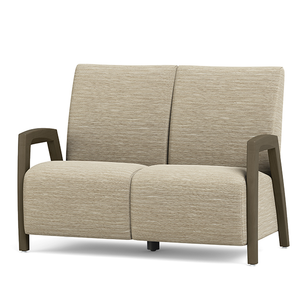 Reef II Wood Settee Straight