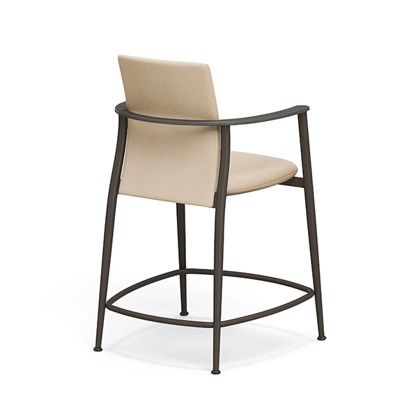 Odyssey Counter Height Stool w/Arms Back View Lt